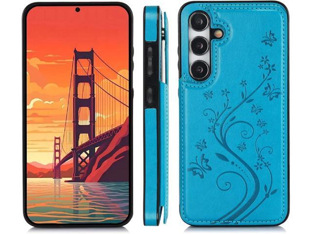 Phone Case for Samsung Galaxy S24 Plus S24+ 5G with Tempered Glass Screen Protector Card Holder Wallet Cover Stand Flip Leather Cell Accessories...