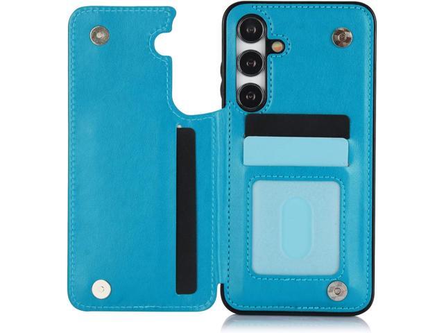 Phone Case for Samsung Galaxy S24 Plus S24+ 5G with Tempered Glass Screen Protector Card Holder Wallet Cover Stand Flip Leather Cell Accessories...