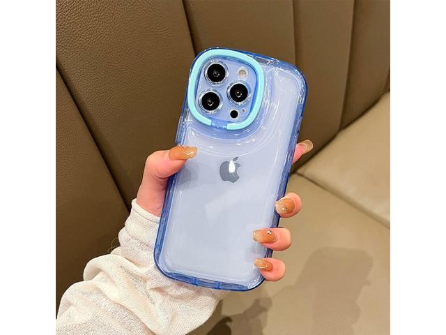 Ownest Compatible with iPhone 15 Pro Max Case with Clear Kickstand Creative Protective Design Case with Camera Holder for TPU Slim Shockproof Cool...