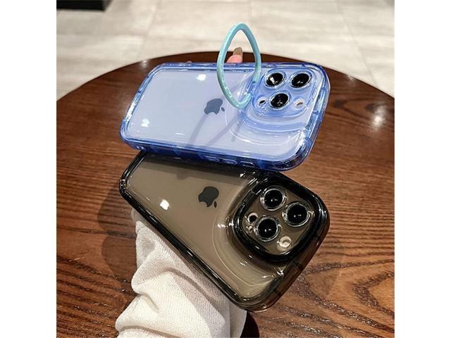Ownest Compatible with iPhone 15 Pro Max Case with Clear Kickstand Creative Protective Design Case with Camera Holder for TPU Slim Shockproof Cool...