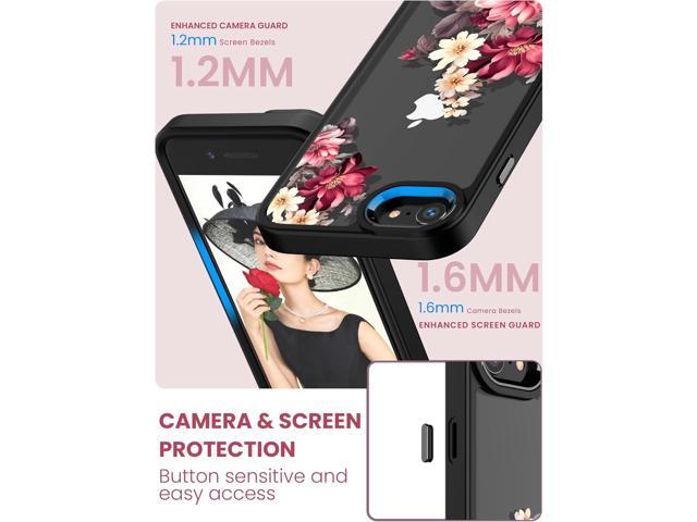 Dretal for iPhone SE 2022/2020 Case,iPhone 8/7 Case,with Tempered Glass Screen Protector,Military Grade Drop Tested Hard Back & Soft Edge Slim...