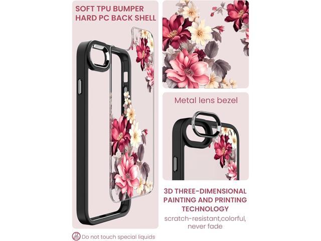 Dretal for iPhone SE 2022/2020 Case,iPhone 8/7 Case,with Tempered Glass Screen Protector,Military Grade Drop Tested Hard Back & Soft Edge Slim...