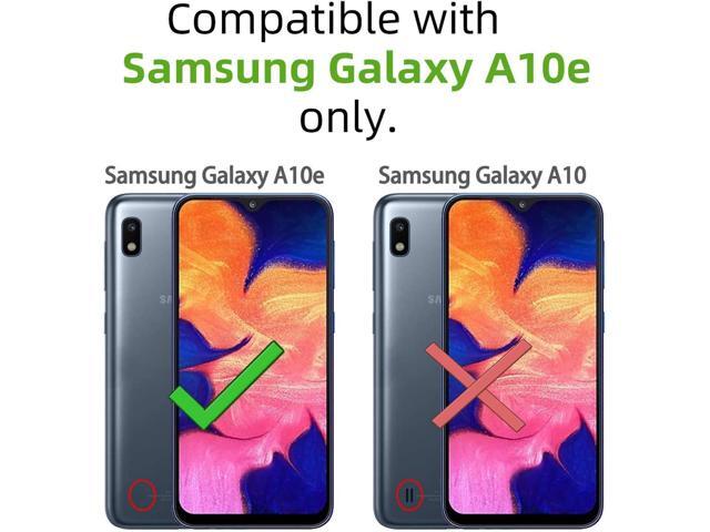 for Samsung Galaxy A10E Phone Case Girls Women Cute Rhinestone Glitter TPU Case with Ring Stand Strap Lanyard Shockproof Protection Cover for...