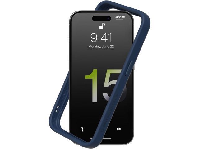 RhinoShield Bumper Case Compatible with [iPhone 15 Pro] CrashGuard - Shock Absorbent Slim Design Protective Cover 3.5M / 11ft Drop Protection -.