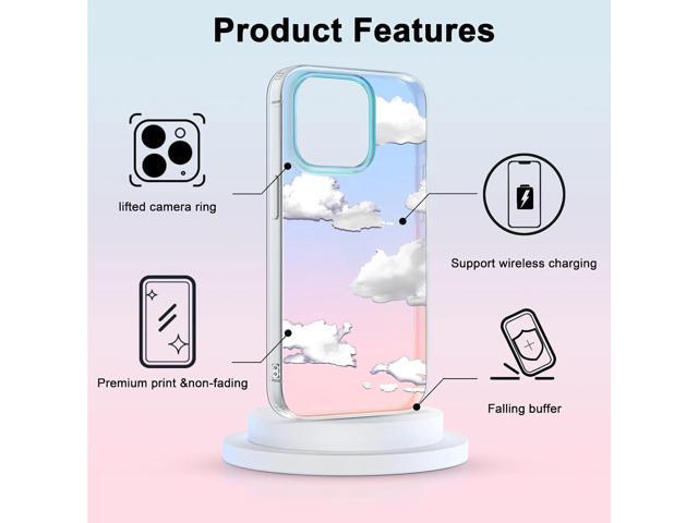 I-MGAE-IN-AR iPhone 11 Case Clear Designs Case,Holographic Aesthetics Cover with Fashionable for Women Girls,Shockproof Bumper Protective Cover for...