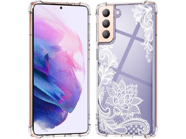 KIOMY Clear Case for Samsung Galaxy S21 5G Airbag Corners Shockproof Bumper Protective Phone Cover, Hybrid Design Hard PC Back with Flexible TPU...