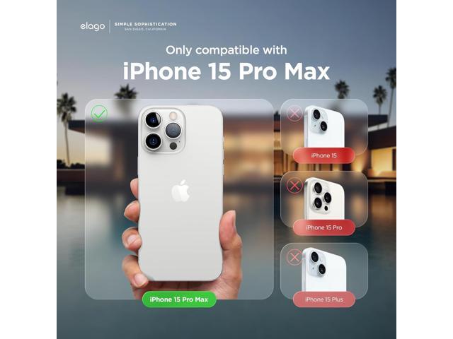 elago Compatible with iPhone 15 Pro Max Case, Liquid Silicone Case, Full Body Protective Cover, Shockproof, Slim Phone Case, Anti-Scratch Soft...