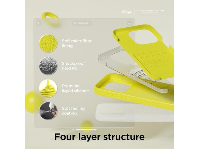 elago Compatible with iPhone 15 Pro Max Case, Liquid Silicone Case, Full Body Protective Cover, Shockproof, Slim Phone Case, Anti-Scratch Soft...