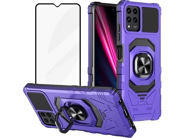 Ailiber Case for Revvl 6X Pro, T Mobile Revvl 6 5G Phone Case with Screen Protector, Ring Kickstand for Magnetic Car Mount, Military Grade, Heavy...