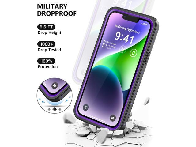 for iPhone 14 Waterproof Case with Built-in Screen Protector, Shockproof Dustproof Full Body Protective IP68 Waterproof Phone Case for iPhone 14...