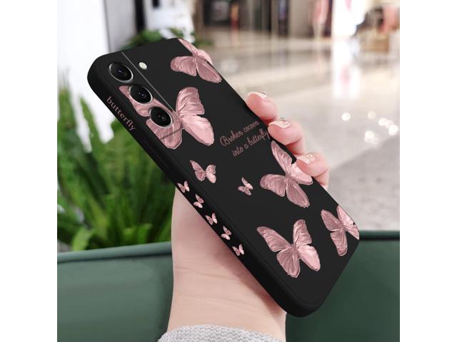 for Samsung Galaxy S22 Plus Case, S22 Plus Phone Case Fashionable Butterfly Pattern Designs Soft Silicone Drop Protective Fingerprint for Samsung...