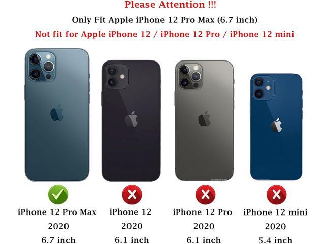for iPhone 12 Pro Max Case with Camera Lens Cover HD Screen Protector, Military Grade Drop Protection Magnetic Ring Holder Kickstand Protective...
