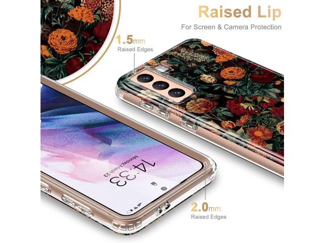 ESDOT for Samsung Galaxy S21 Case,Military Grade Passing 21ft Drop Test,Rugged Cover with Fashionable Designs for Women Girls,Shockproof Protective...