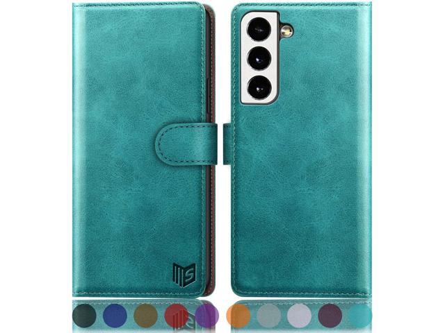 SUANPOT for Samsung Galaxy S22 with RFID Blocking Leather Wallet case Credit Card Holder,Flip Folio Book Phone case Shockproof Cover Women Men for...