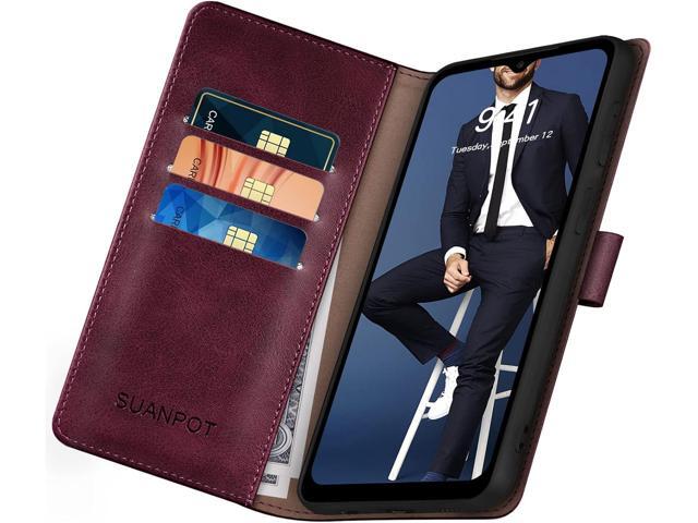 SUANPOT for Samsung Galaxy A14 5G Wallet case with RFID Blocking Credit Card Holder,Flip Book PU Leather Protective Cover Women Men for Samsung A14...