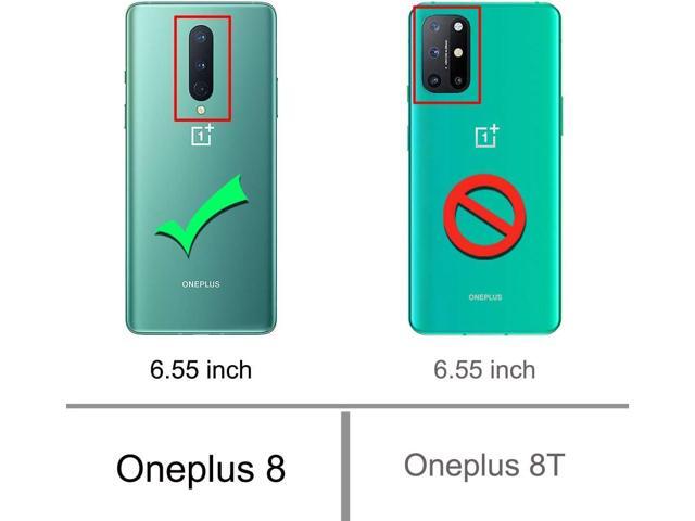 Osophter for Oneplus 8 Case [Not Compatible with Oneplus 8t],Clear Transparent Reinforced Corners TPU Shock-Absorption Flexible Cell Phone Cover...