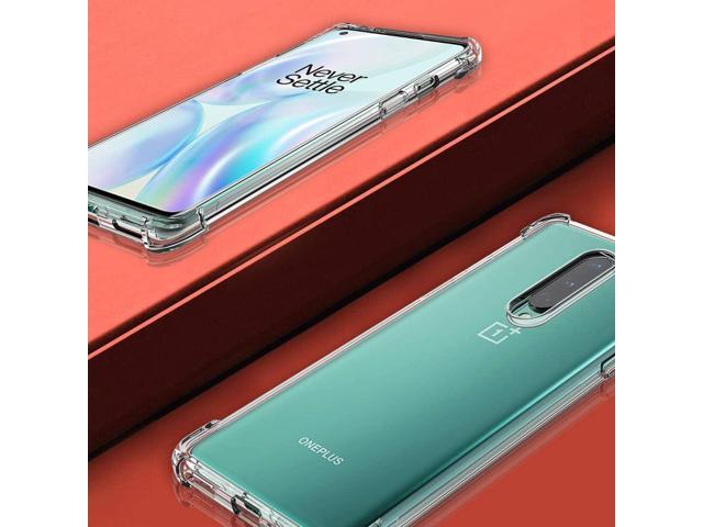 Osophter for Oneplus 8 Case [Not Compatible with Oneplus 8t],Clear Transparent Reinforced Corners TPU Shock-Absorption Flexible Cell Phone Cover...