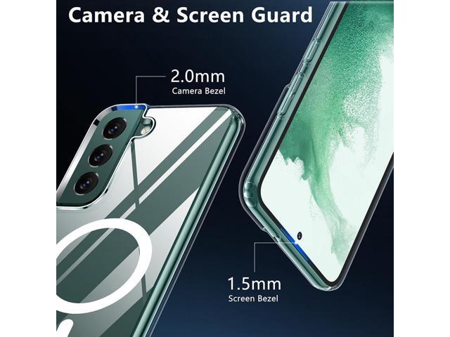 TIANNIUKE Magnetic Case for Samsung Galaxy S22, Transparent and Yellow Resistant,Compatible with MagSafe,Slim Fit Shockproof Protective Phone Case...