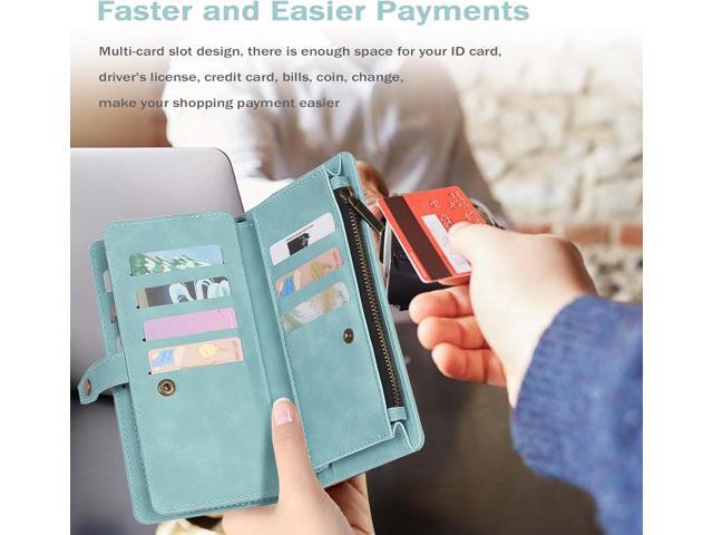 TwoHead for Samsung Galaxy S24 Wallet Case with Card Holder, Detachable Magnetic Phone Case for S24,PU Leather All-Round Protective Phone Case...