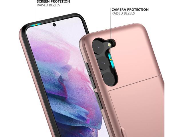 Nvollnoe for Samsung S23 Plus Case with Card Holder 5G 6.6 inch Slim Dual Layer Heavy Duty Protective Hidden Card Slot Wallet Cover for Samsung S23...