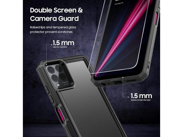 for REVVL 6 Pro 5G / REVVL 6X Pro 5G Case, with Screen Protector, Military Grade Drop Proof Dual Layer Heavy Duty Rugged Protective Phone Shell...