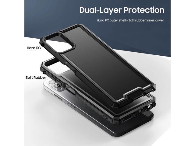 for REVVL 6 Pro 5G / REVVL 6X Pro 5G Case, with Screen Protector, Military Grade Drop Proof Dual Layer Heavy Duty Rugged Protective Phone Shell...