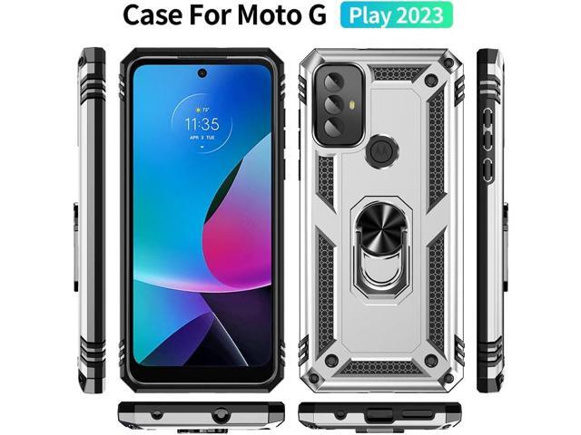 Yiakeng for Moto G Play 2023 Case, Moto G Play 2023 Phone Case with HD Screen Protector, Military Grade Protective Cases with Ring for Moto G Play...