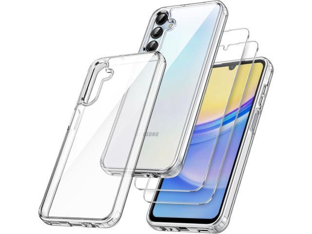 JETech 3 in 1 Case for Samsung Galaxy A15 5G / 4G 6.5-Inch, with 2-Pack Screen Protector, Tempered Glass Film, Shockproof Bumper Phone Protective...