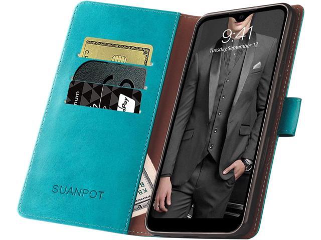 SUANPOT for Samsung Galaxy A42 5G with RFID Blocking Leather Wallet case Credit Card Holder, Flip Folio Book Phone case Shockproof Cover for Women...