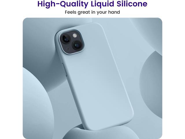 OTOFLY Compatible with iPhone 15 Plus Case, Silicone Shockproof Slim Thin Phone Case for iPhone 15 Plus (6.7 inch), (Baby Blue)