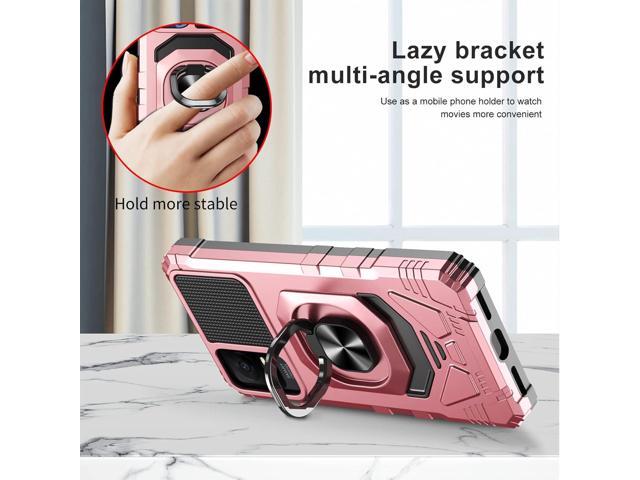 Ailiber for TCL ION V Case, TCL ION X/TCL T607DL Case with Screen Protector, Ring Kickstand for Magnetic Car Mount, Military Grade, Heavy Duty...