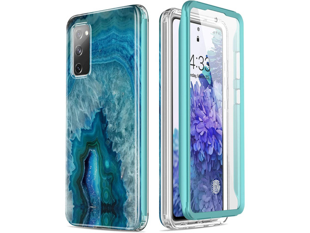 Esdot Compatible with Samsung Galaxy S20 FE Case with Built-in Screen Protector,with Fashionable Designs for Women Girls,Protective Phone Case for...