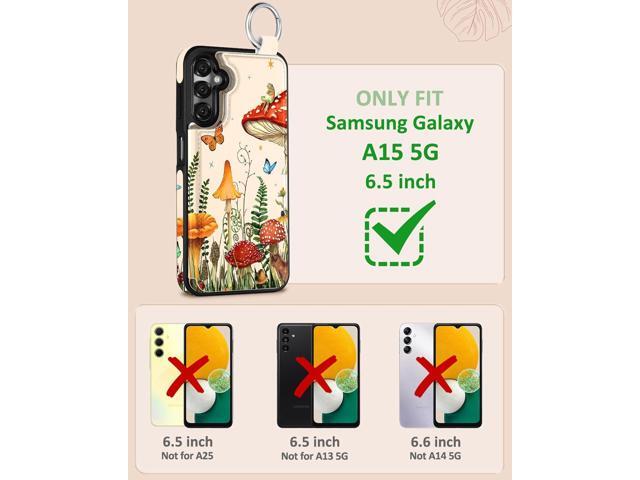 Shorogyt for Samsung Galaxy A15 5G Wallet Case with Card Holder - Designer Mushroom Frog Pattern Kickstand Magnetic Clasp Back Flip Folio Leather...