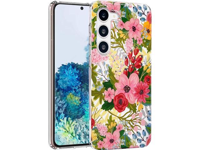 J. west Design for Galaxy S22 Case 6.1', Modern Style Summer Cute Bouquet Floral Pattern with Garden Botanical Flowers Prints Slim Soft TPU...