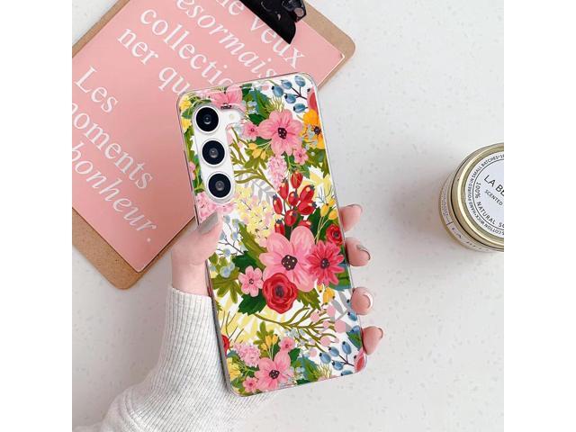 J. west Design for Galaxy S22 Case 6.1', Modern Style Summer Cute Bouquet Floral Pattern with Garden Botanical Flowers Prints Slim Soft TPU...