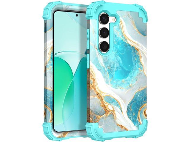 Hocase for Galaxy S23 Case, Shockproof Heavy Duty Protection Soft Silicone Rubber Bumper+Hard Plastic Hybrid Protective Case for Samsung Galaxy S23...