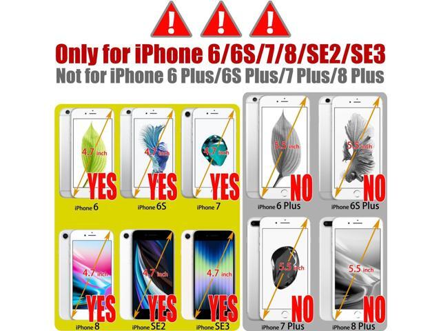Case for iPhone SE 2022/iPhone SE 2020/iPhone 8/iPhone 7,[Premium Leather] [Soft TPU] [RFID Blocking][Card Slots] [Magnetic Kickstand] Flip Wallet...
