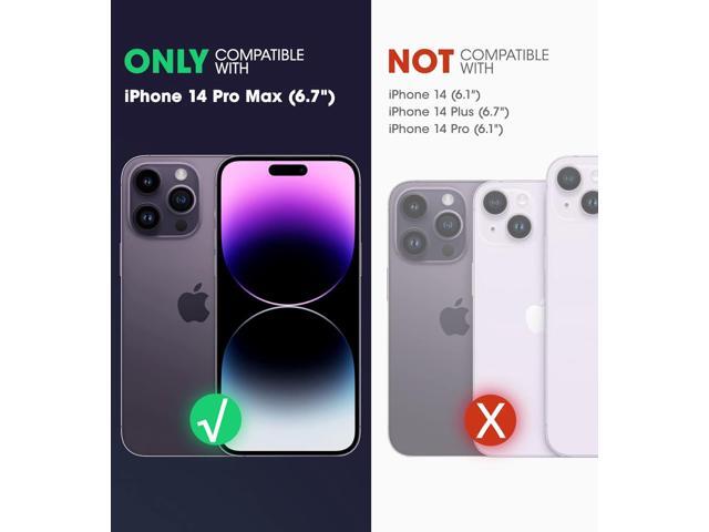 SUPCASE for iPhone 14 Pro Max Case with Screen Protector (Unicorn Beetle Pro), [Built-in Stand & Belt-Clip] Full-Body Heavy Duty Shockproof...