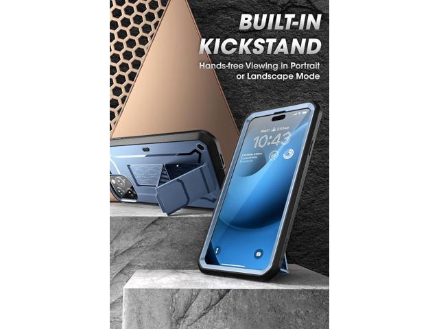 SUPCASE for iPhone 14 Pro Max Case with Screen Protector (Unicorn Beetle Pro), [Built-in Stand & Belt-Clip] Full-Body Heavy Duty Shockproof...