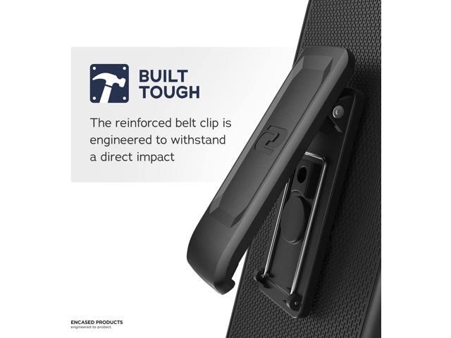 Encased Falcon Designed for Samsung Galaxy A32 5G Belt Clip Case, Full Body Protective Phone Case with Holster (Black)