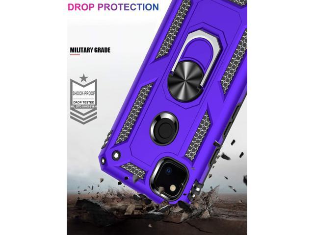 LUMARKE for Google Pixel 4A Case with Screen Protector,Pass 16ft. Drop Tested Military Grade Protective Phone Cover with Magnetic Ring Kickstand...