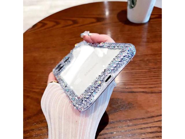 Cavdycidy Compatible with Samsung Galaxy S23 Ultra Bling Clear Case for Women,Glitter Phone Case with Sparkle Rhinestone Diamond Camera...