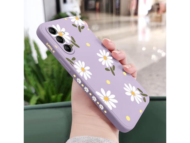 for Samsung Galaxy A14 5G Case, Yellow Flowers Butterfly for Galaxy A14 Case, Shockproof Flexibility Soft Protective Protector Phone A14 5g...