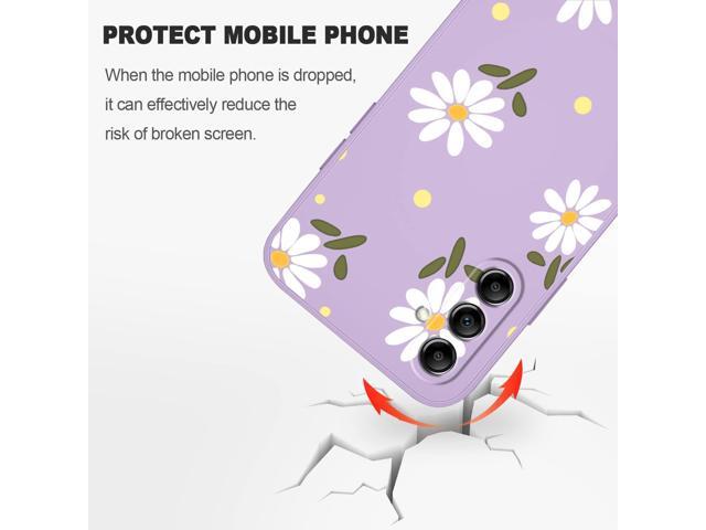 for Samsung Galaxy A14 5G Case, Yellow Flowers Butterfly for Galaxy A14 Case, Shockproof Flexibility Soft Protective Protector Phone A14 5g...