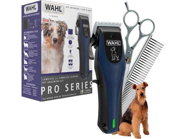 Wahl Power Pro Lithium Ion Rechargeable Cordless Dog Grooming Kit - Heavy Duty Cordless Electric Dog Clippers for Grooming The Thickest Coats -.