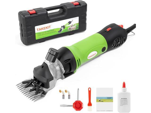 Sheep Shears, 500W Professional Heavy Duty Sheep Clippers for Grooming, 6 Speeds Electric Animal Shearing Clippers for Alpacas Llamas Lambs and.