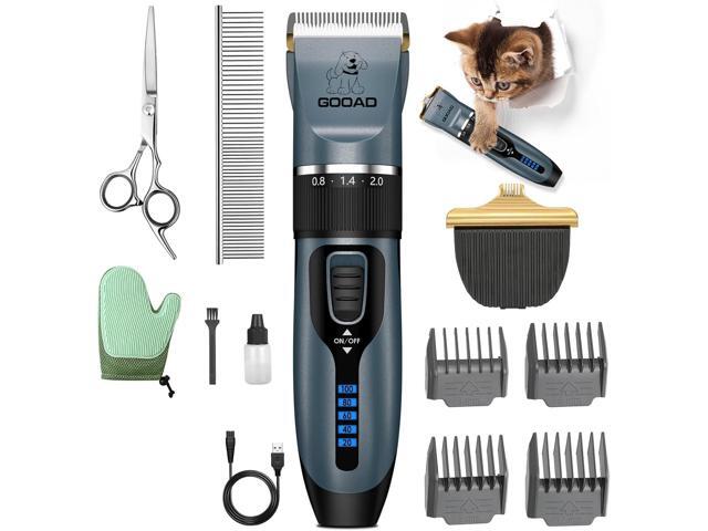 Cat Clippers, Professional Grooming Kit, Cordless Clippers for Thick Coats, Hair Trimmer, Low Noise Shaver Quiet Pet Tools Cats Dogs (Blue), 1.0 Count