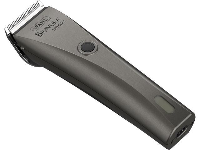WAHL Professional Animal Bravura Lithium Ion Clipper - Pet, Dog, Cat, and Horse Corded/Cordless Clipper Kit, Gunmetal (41870-0425)