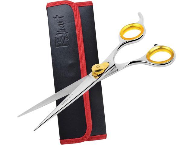 Sharf Gold Touch Pet Grooming Shear Straight Cat & Dog Grooming Scissors 7.5 Inch 440c Japanese Stainless Steel Pet Dog Shearing Scissors .