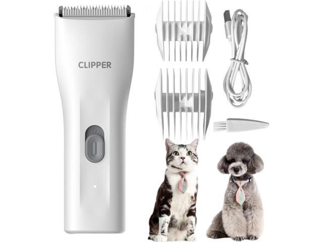 Dog Grooming Kit Clipper for Thick Coat Low Noise Cordless Cat Hair Trimmer Rechargeable Shaver Pet Grooming Tools for Small and Large Animals